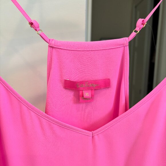 Lily Pulitzer Dusk Top, Hot Pink, XL - Picture 6 of 7